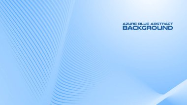 Arkaplan veya sunum için eğri çizgisi olan gök mavisi soyut arkaplan