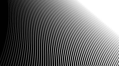 Siyah ve beyaz çizgiler arkaplan veya kumaş biçimi için soyut arkaplan