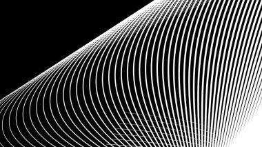 Siyah ve beyaz çizgiler arkaplan veya kumaş biçimi için soyut arkaplan