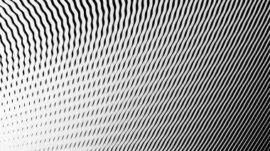 Siyah ve beyaz çizgili dalga deseni arkaplan veya kumaş biçimi için soyut arkaplan