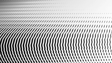 Siyah ve beyaz çizgili dalga deseni arkaplan veya kumaş biçimi için soyut arkaplan