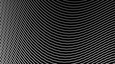 Siyah ve beyaz çizgili dalga deseni arkaplan veya kumaş biçimi için soyut arkaplan