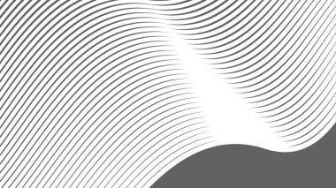 Gri ve beyaz çizgiler arkaplan veya kumaş biçimi için soyut desen arkaplanı