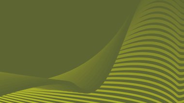 Arkaplan veya sunum için çizgili eğri çizgisi olan yeşil ordu soyut arka planı