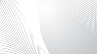 Arkaplan veya sunum için çizgili eğri çizgisi olan gri soyut arkaplan