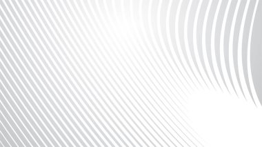 Arkaplan veya sunum için çizgili eğri çizgisi olan gri soyut arkaplan