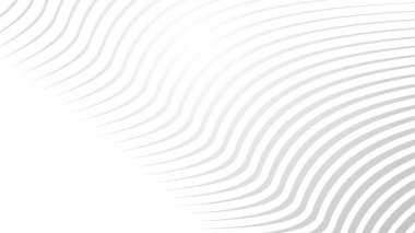 Arkaplan veya sunum için çizgili eğri çizgisi olan gri soyut arkaplan