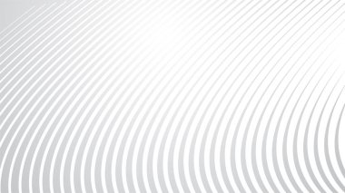 Arkaplan veya sunum için çizgili eğri çizgisi olan gri soyut arkaplan