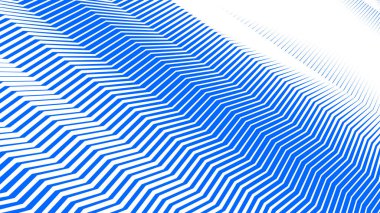 Arkaplan veya kumaş biçimi için mavi zig zag soyut desen arkaplanı