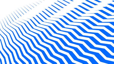 Arkaplan veya kumaş biçimi için mavi zig zag soyut desen arkaplanı