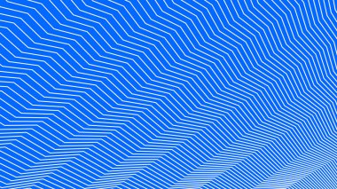 Arkaplan veya kumaş biçimi için mavi zig zag soyut desen arkaplanı