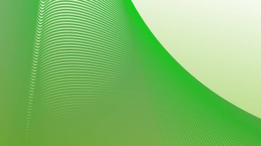 Arkaplan veya sunum için eğri çizgili yeşil soyut arkaplan
