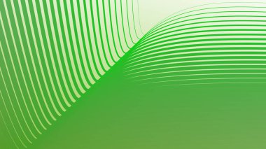 Arkaplan veya sunum için eğri çizgili yeşil soyut arkaplan