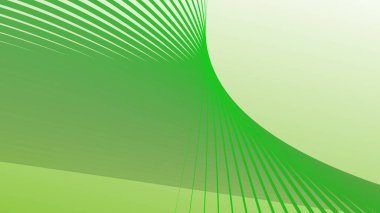 Arkaplan veya sunum için eğri çizgili yeşil soyut arkaplan