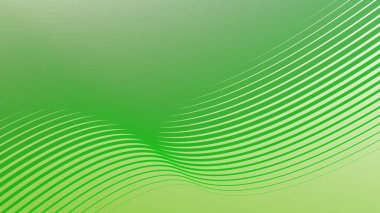 Arkaplan veya sunum için eğri çizgili yeşil soyut arkaplan