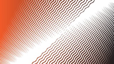 Kestane rengi ve beyaz dalga çizgisi deseni arkaplan için soyut arkaplan