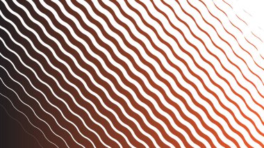 Kestane rengi ve beyaz dalga çizgisi deseni arkaplan için soyut arkaplan