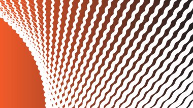 Kestane rengi ve beyaz dalga çizgisi deseni arkaplan için soyut arkaplan