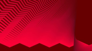 Kırmızı zig zag deseni arkaplan veya sunum için soyut arkaplan