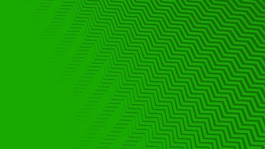 Yeşil zig zag deseni arkaplan veya kumaş biçimi için soyut arkaplan