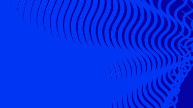 Koyu mavi dalgalı çizgi deseni arkaplan veya kumaş biçimi için soyut arkaplan