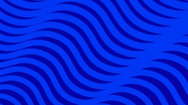 Koyu mavi dalgalı çizgi deseni arkaplan veya kumaş biçimi için soyut arkaplan
