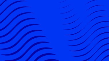 Koyu mavi dalgalı çizgi deseni arkaplan veya kumaş biçimi için soyut arkaplan