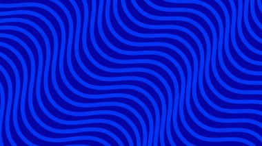 Koyu mavi dalgalı çizgi deseni arkaplan veya kumaş biçimi için soyut arkaplan