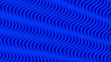 Koyu mavi dalgalı çizgi deseni arkaplan veya kumaş biçimi için soyut arkaplan