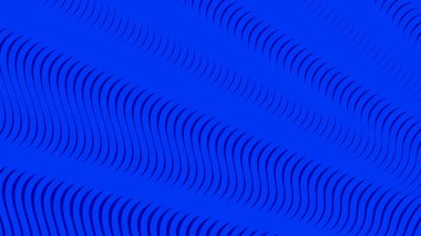 Koyu mavi dalgalı çizgi deseni arkaplan veya kumaş biçimi için soyut arkaplan