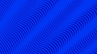 Koyu mavi dalgalı çizgi deseni arkaplan veya kumaş biçimi için soyut arkaplan
