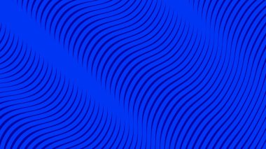 Koyu mavi dalgalı çizgi deseni arkaplan veya kumaş biçimi için soyut arkaplan