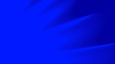 Koyu mavi dalgalı çizgi deseni arkaplan veya kumaş biçimi için soyut arkaplan