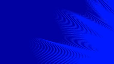 Koyu mavi dalgalı çizgi deseni arkaplan veya kumaş biçimi için soyut arkaplan