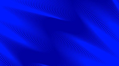 Koyu mavi dalgalı çizgi deseni arkaplan veya kumaş biçimi için soyut arkaplan
