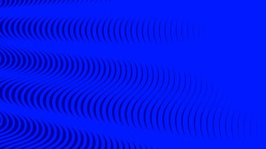 Koyu mavi dalgalı çizgi deseni arkaplan veya kumaş biçimi için soyut arkaplan