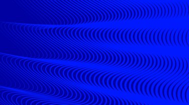 Koyu mavi dalgalı çizgi deseni arkaplan veya kumaş biçimi için soyut arkaplan