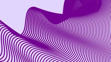 Mor dalga çizgi deseni soyut arkaplan