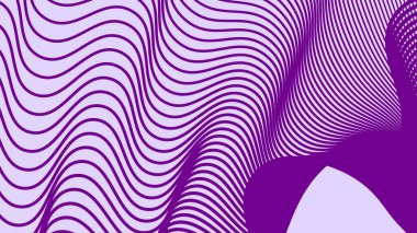 Mor dalga çizgi deseni soyut arkaplan