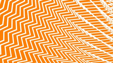 Arkaplan veya sunum için turuncu zig zag deseni soyut arkaplan