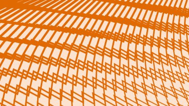 Arkaplan veya sunum için turuncu zig zag deseni soyut arkaplan