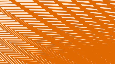 Arkaplan veya sunum için turuncu zig zag deseni soyut arkaplan