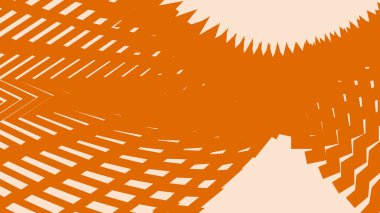 Arkaplan veya sunum için turuncu zig zag deseni soyut arkaplan