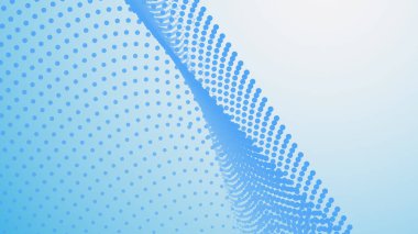 Arkaplan veya sunum için mavi gradyan yarım ton soyut arkaplan