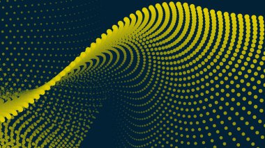 Arkaplan veya sunum için gradyan soyut arkaplan ile sarı yarım ton