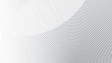 Arkaplan veya sunum için gradyanı olan soyut gri çizgi çemberi