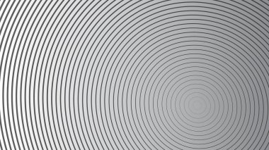 Arkaplan veya sunum için gradyanı olan soyut gri çizgi çemberi