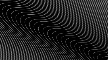 Arkaplan veya kumaş biçimi için siyah ve beyaz çizgi çemberi soyut arkaplan