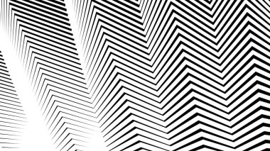 Siyah ve beyaz dikişsiz zig zag deseni soyut arkaplan