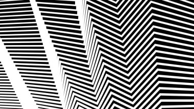 Siyah ve beyaz dikişsiz zig zag deseni soyut arkaplan